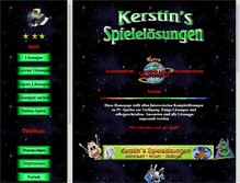 Tablet Screenshot of kerstins-spieleloesungen.de